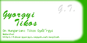 gyorgyi tikos business card